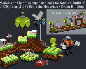 Lego Ideas Sonic 21331 - Sonic The Hedgehog: Green Hill Zone Quantidade De  Peças 1125