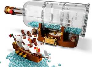 Ship in a bottle kit lego sale