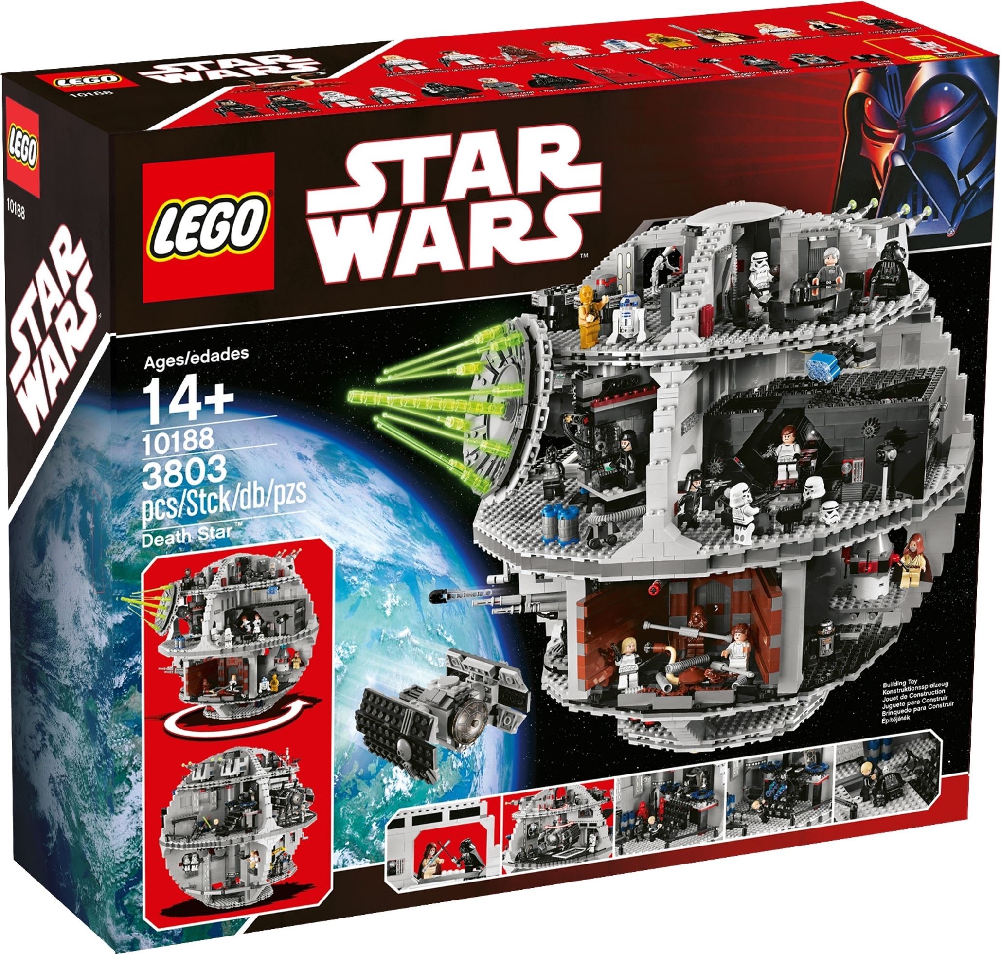NEW 100% LEGO Chewbacca From Set 10188 Star Wars Sw0011a 