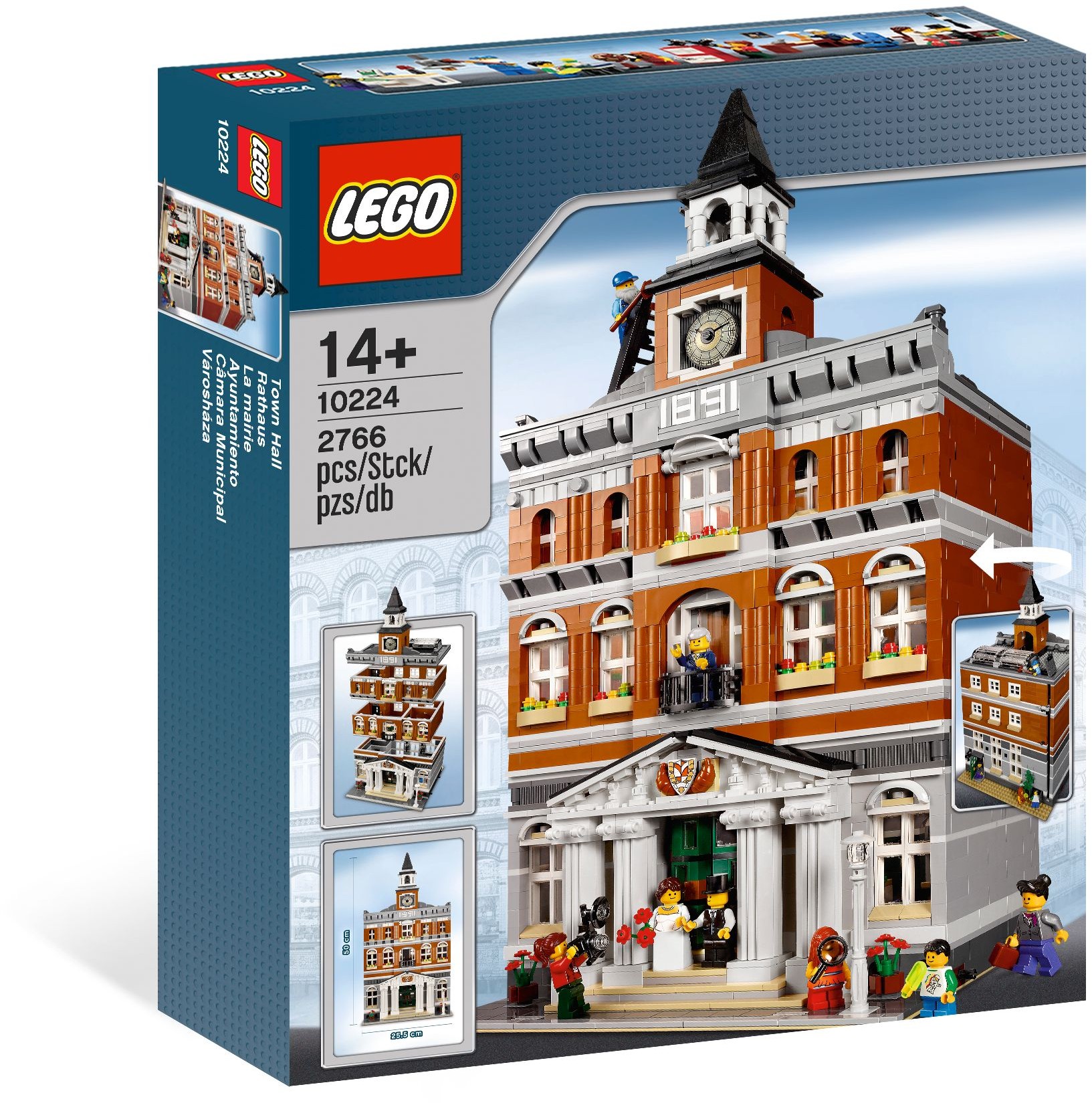 Light B Lego 1x Minifig Schild Town Hall Grau Gray 3846pb33 10224 Neu 