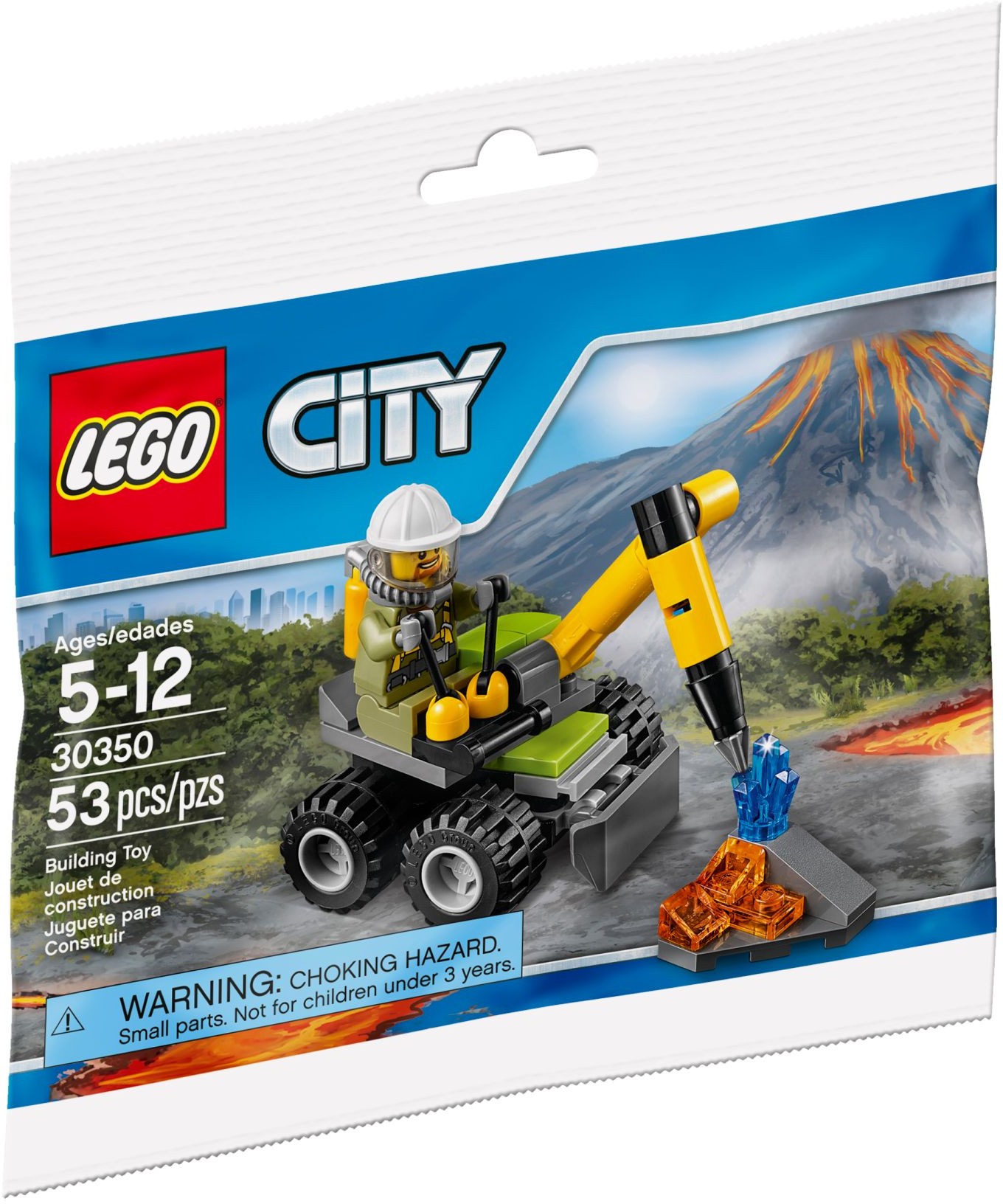 LEGO polybag Volcano Jackhammer 30350  53 pieces 