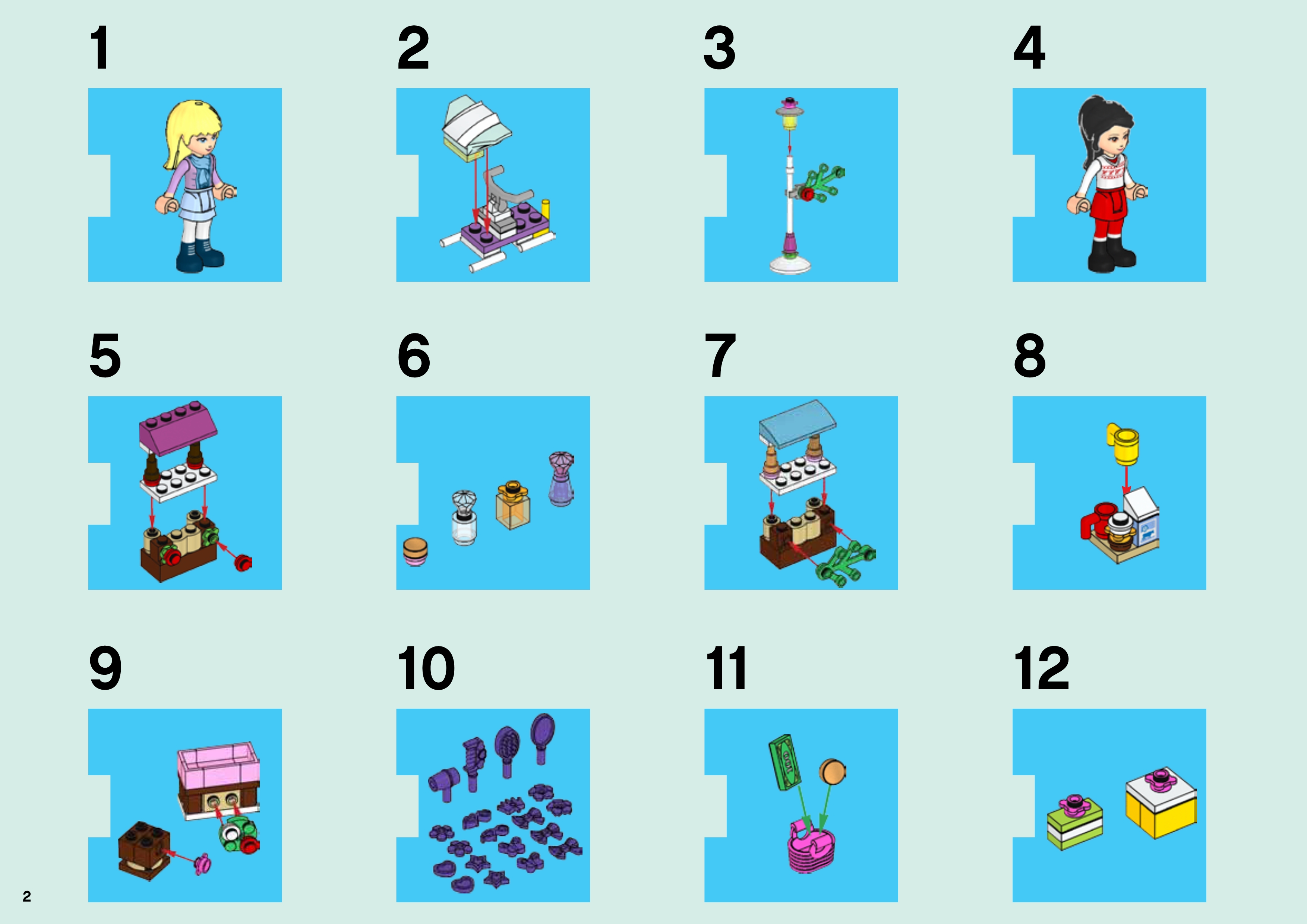 From the 2013 Advent Calendar set 41016 Lego Friends MiniFigure STEPHANIE 