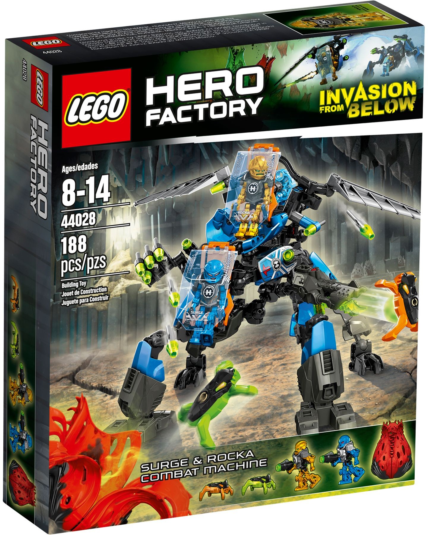 LEGO Hero Factory Rocka Stealth Machine 44019 Invasion From Below New Sealed 