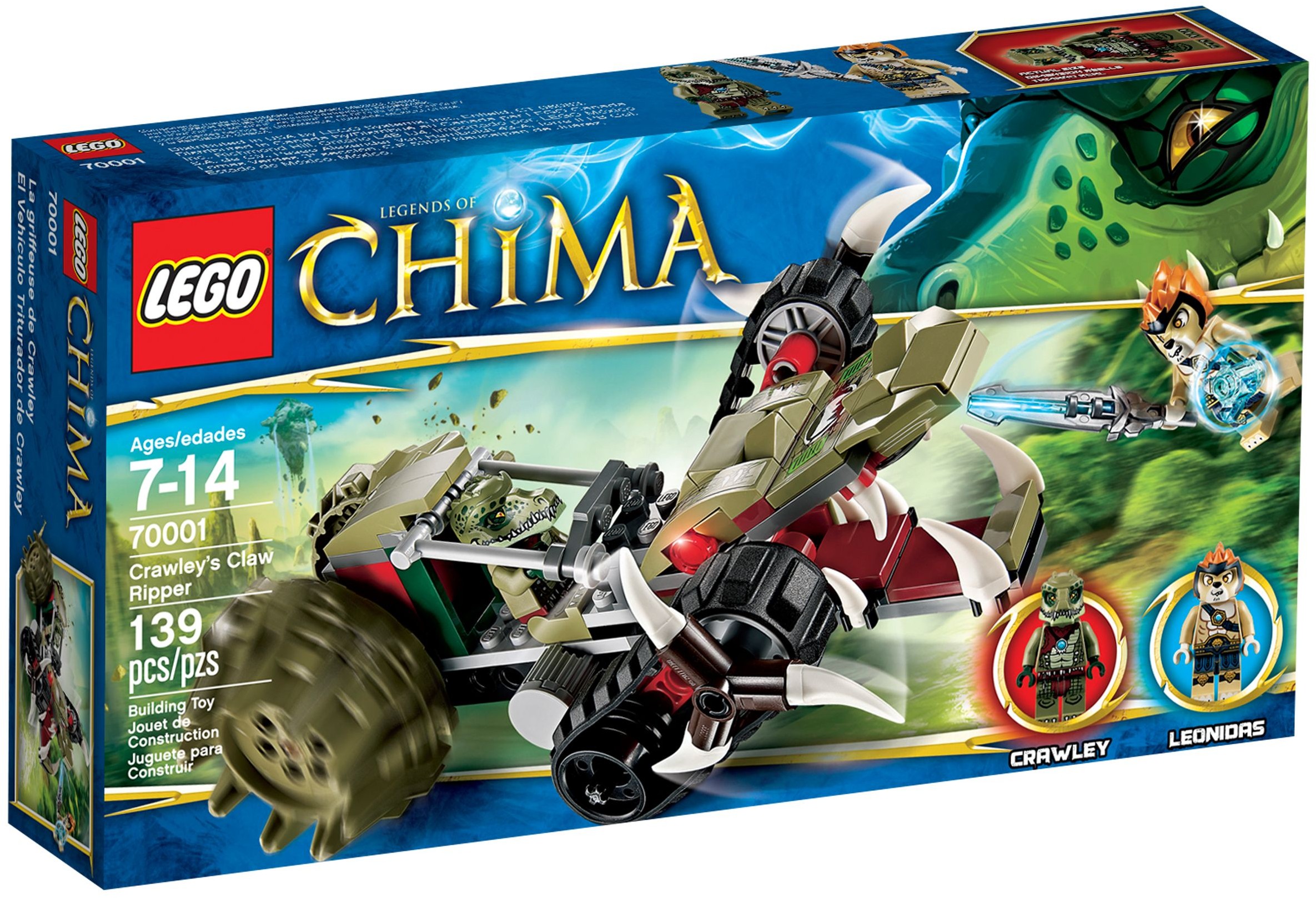 for sale online 70001 LEGO Legends of Chima Crawley's Claw Ripper 