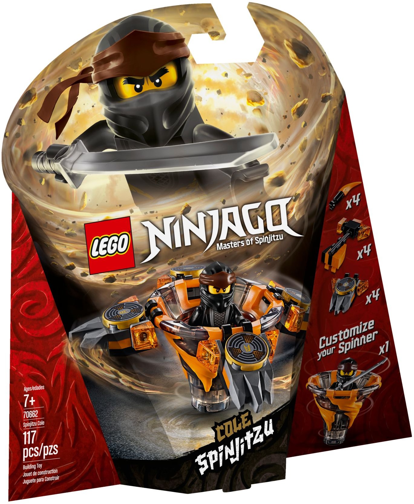 NEW * NEW LEGO NINJAGO SPINJITZU #70662 COLE & #70659 Kai BUILDING SET
