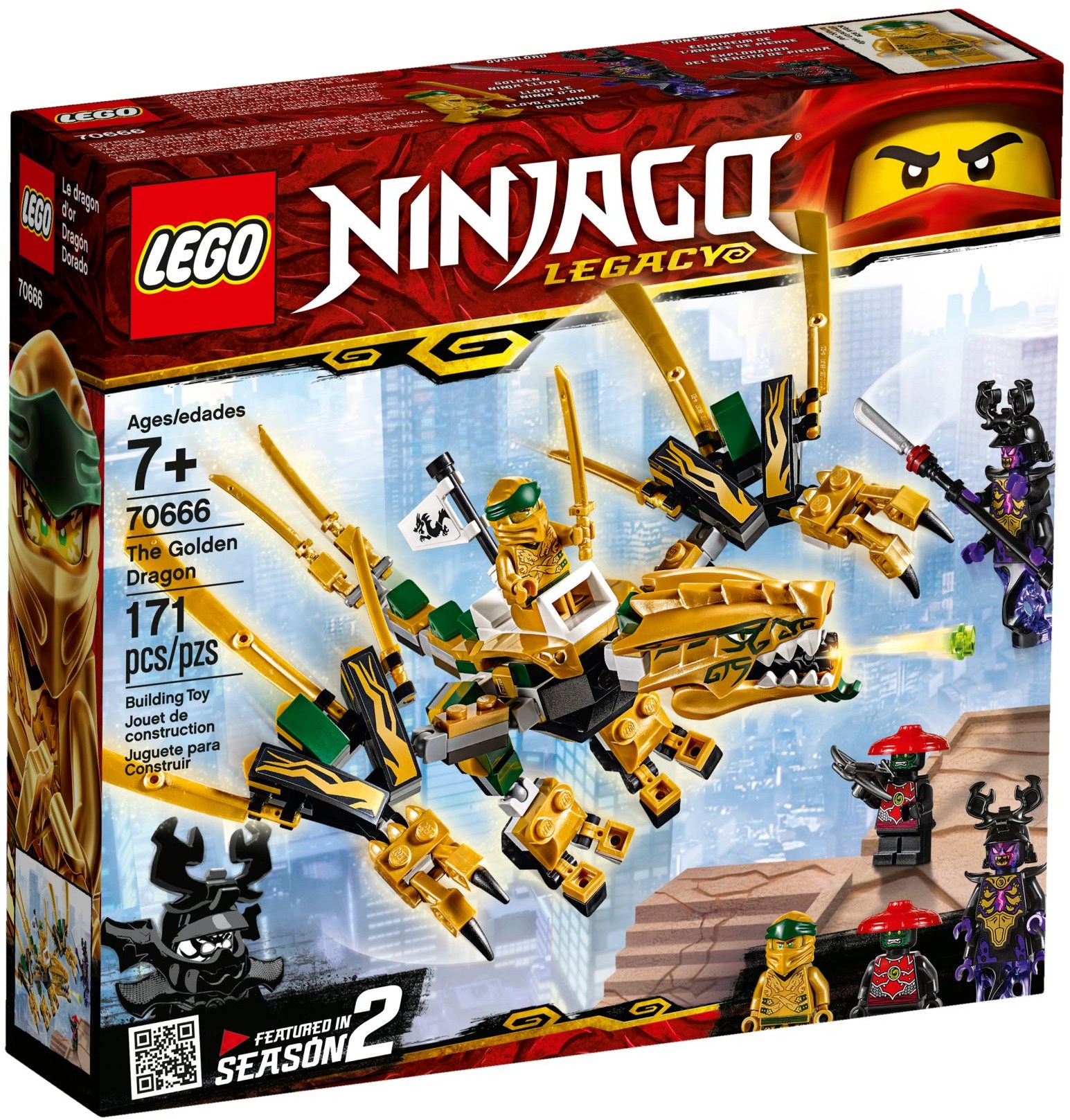 BRAND NEW & SEALED LEGO 70666 NINJAGO THE GOLDEN DRAGON 