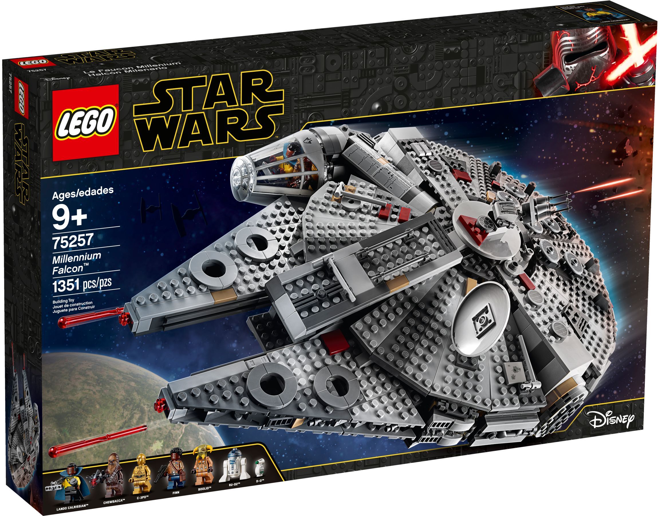 dimensions of lego millennium falcon