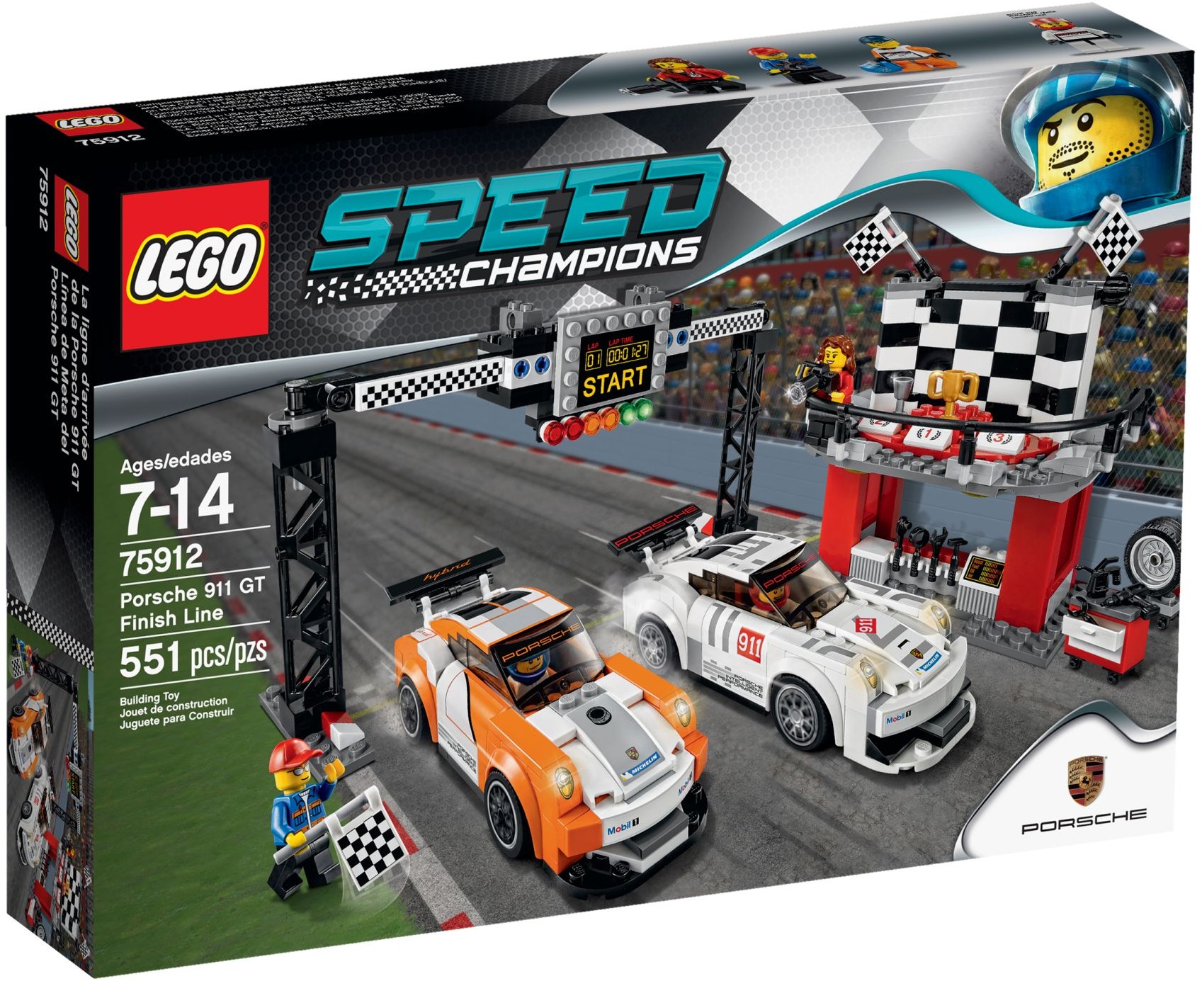 LEGO LEGO speed champion Porsche 911 GT finish line 75912 used From japan 