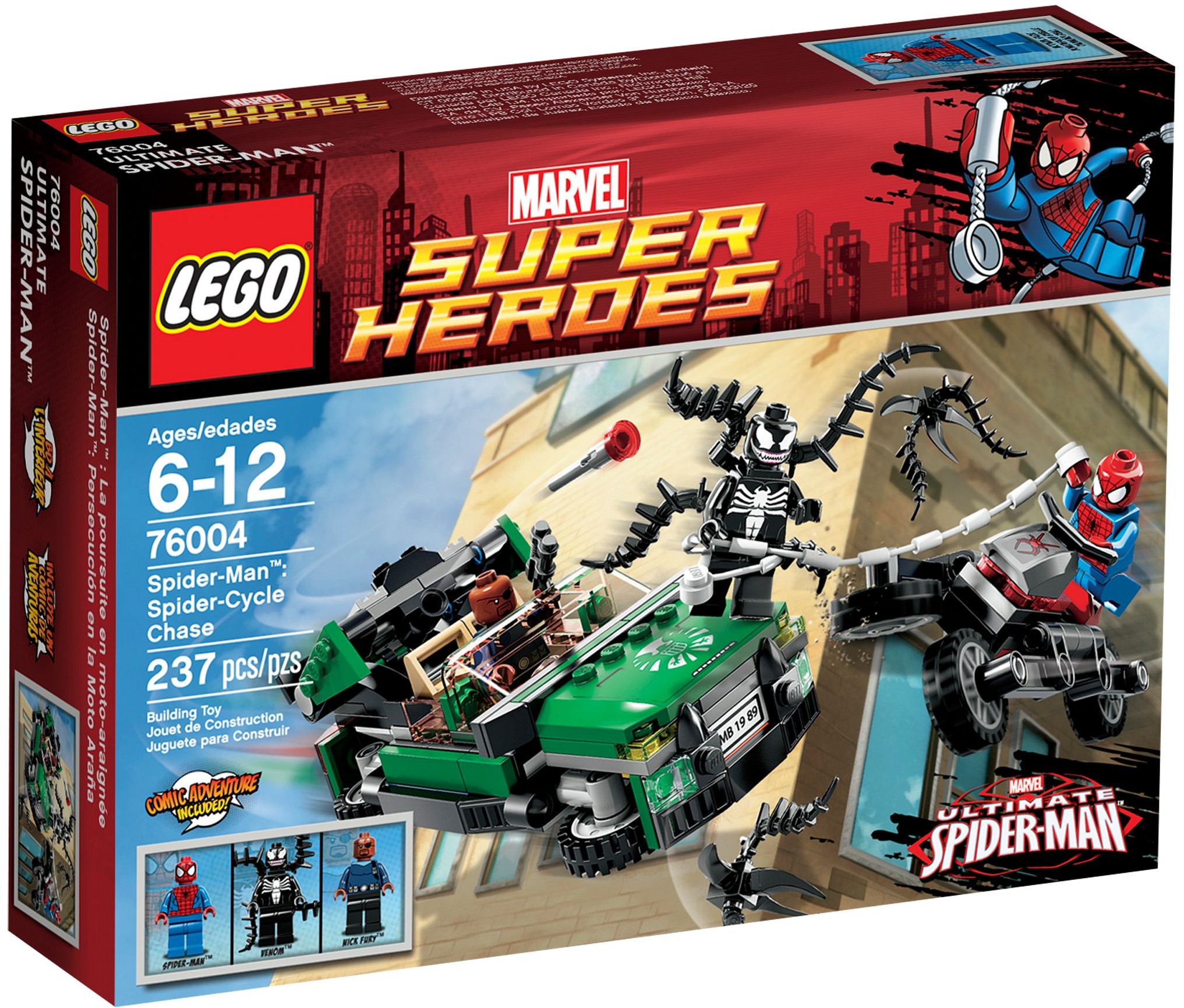 *NEW* LEGO Spider-Man Minifigure  from set 76004 Spider-Cycle Chase Spiderman 
