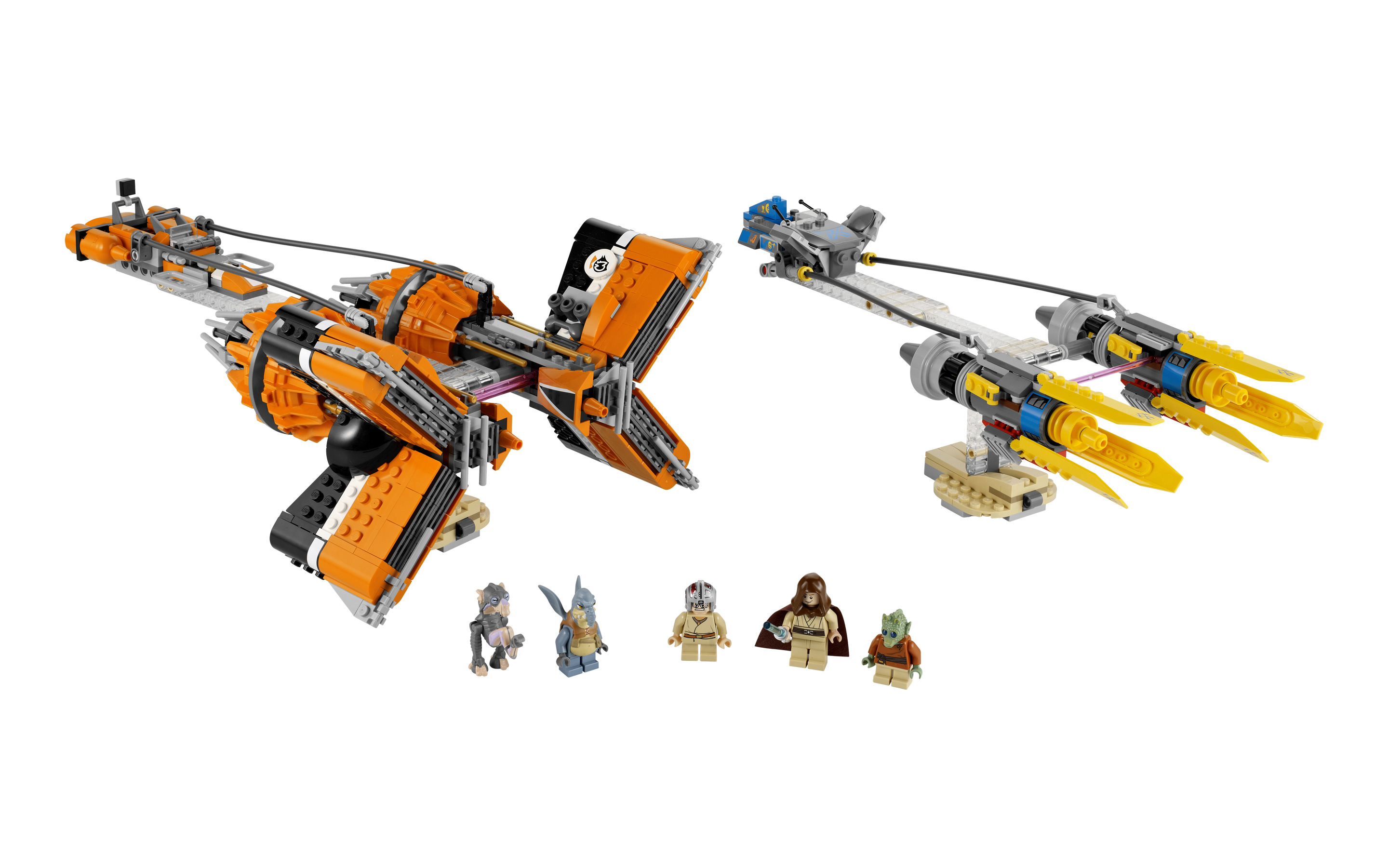LEGO® Anakin and Sebulba's Podracers details