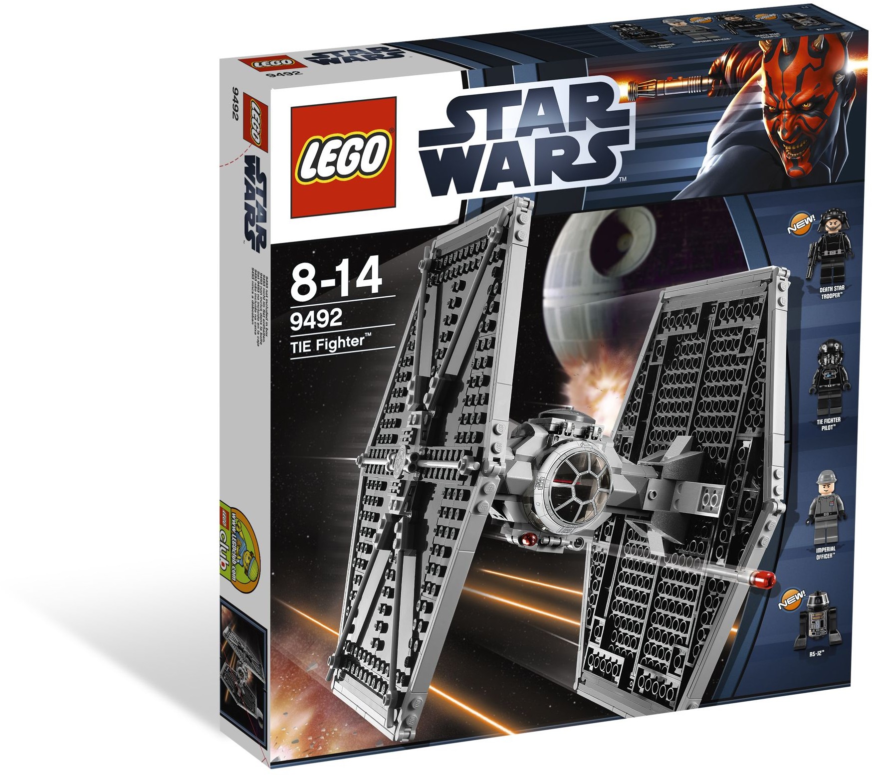 Very Nice! Features 3D NAME PLATE DELUXE STAND for Lego 9492 TIE Fighter 