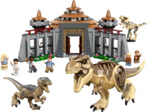LEGO® Angriff des T. rex und des Raptors aufs Besucherzentrum