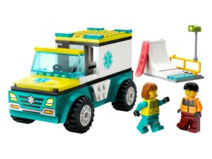 LEGO® Rettungswagen und Snowboarder
